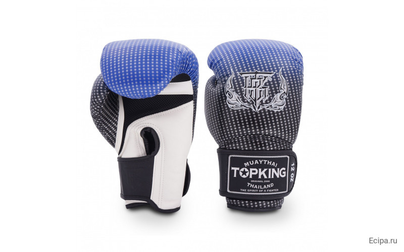 Боксерские перчатки Top King Boxing SUPER AIR STAR blue 12 oz