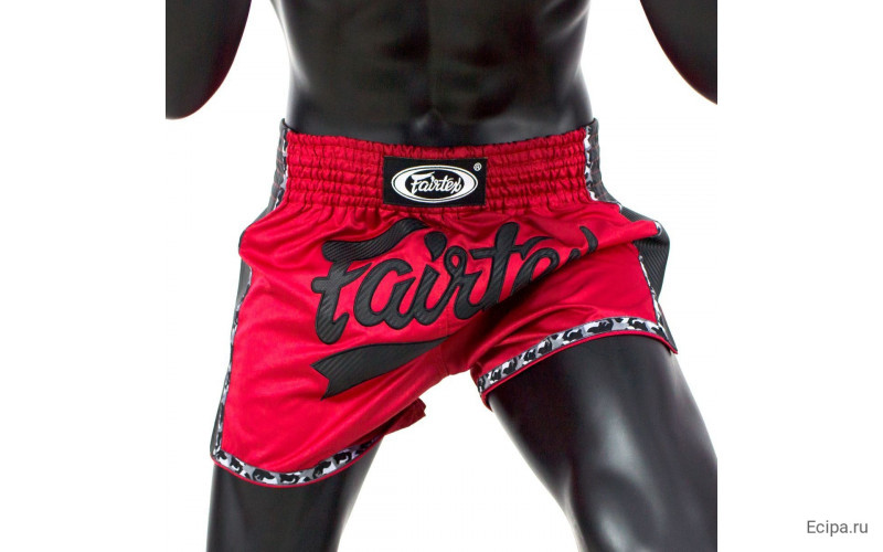 Шорты для бокса Fairtex BS1703 (красный-черный) 2XL